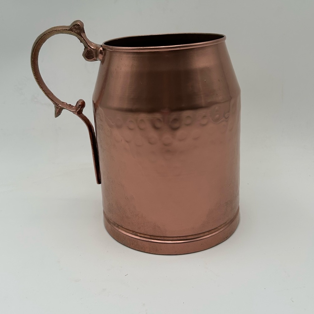 Copper Pitcher with Handle - Picture 3 of 9